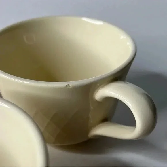 Vintage Franciscan Lattice Cream Tea Cups Coffee Mugs Set of 4 - Picture 4 of 7